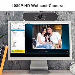 1080p HD Webcam with Mic USB Web camera for Computer PC Laptop Desktop Conference Study Video Calling Live Flexible Rotatable