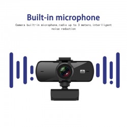 2K HD Webcam with Mic USB Web camera for Computer PC Laptop Desktop Conference Study Video Calling Live Flexible Rotatable SC5K