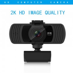 2K HD Webcam with Mic USB Web camera for Computer PC Laptop Desktop Conference Study Video Calling Live Flexible Rotatable SC6K