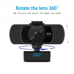 2K HD Webcam with Mic USB Web camera for Computer PC Laptop Desktop Conference Study Video Calling Live Flexible Rotatable SC6K