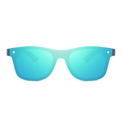 New Men's Bamboo Wood Legs PC Frame HD Polarized Sunglasses Travel Driving Fishing Sports One-piece Full Lens Sunglasses Shades