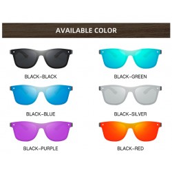 New Men's Bamboo Wood Legs PC Frame HD Polarized Sunglasses Travel Driving Fishing Sports One-piece Full Lens Sunglasses Shades