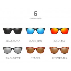 Unisex Bright Bamboo Wooden Legs PC Frame HD Polarized Sunglasses Fashion Anti-UV Best Fishing Sunglasses Colorful Men's Shades