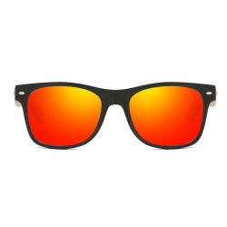 Modern Fashion Unisex Bamboo Wooden Legs PC Frame HD Polarized Sunglasses Colorful Men Anti-UV Best Fishing Travel Sunglasses