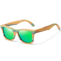 Bamboo Wood Frame Wooden Legs HD Polarized Sunglasses Comfortable Nose Pads Unisex UV Protection Best Running Fishing Sunglasses