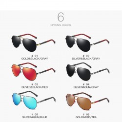 Men's HD Polarized UV400 Protection Oval Metal Sunglasses Fishing Cycling Driving Sports Colorful Glasses Aviator Eyewear Shades