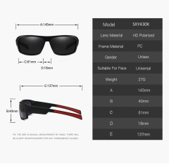 New 100% UV400 Protection Lightweight Men HD Polarized Best Fishing Sunglasses Driving Eyeglasses Outdoors Sport Glasses Goggle
