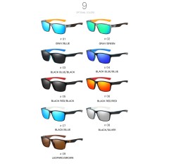 Unisex 100% UV400 Protection Lightweight Square Men HD Polarized Fishing Sunglasses Driving Sport Glasses Stylish Women Goggle