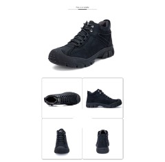 Steel Toe Safety Men Work Boots High Quality Anti Smashing Stab Winter Warm Plus Velvet Waterproof Shoes Indestructible Sneakers