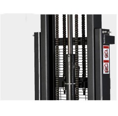 3300lbs to 4400lbs 63" to 138" Fully Electric Fixed Legs Walkie Pallet Stacker with Adjustable Forks