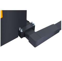 4400lbs 79" to 118" Fully Electric Straddle Legs Walkie Pallet Stacker with Adjustable Forks