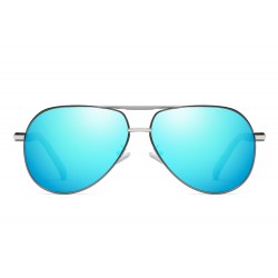 Men's HD Polarized UV400 Protection Oval Metal Sunglasses Fishing Cycling Driving Sports Colorful Glasses Aviator Eyewear Shades