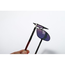 Men's HD Polarized UV400 Protection Oval Metal Sunglasses Fishing Cycling Driving Sports Colorful Glasses Aviator Eyewear Shades