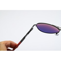 Men's HD Polarized UV400 Protection Oval Metal Sunglasses Fishing Cycling Driving Sports Colorful Glasses Aviator Eyewear Shades