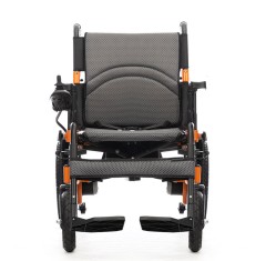 Elektrischer Rollstuhl mit Rahmen aus Kohlenstoffstahl links und rechts faltbar tragbar für Behinderte