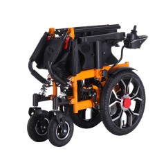 Vorderer Motor-Kohlenstoffstahl-Rahmen links rechts faltbarer elektrischer Rollstuhl für Behinderte