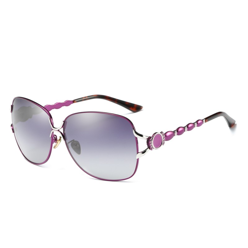 Jade Style Nose Pad Women's HD Polarized Sunglasses Ladies Classic Colorful Glasses Travel Driving Eyeglasses