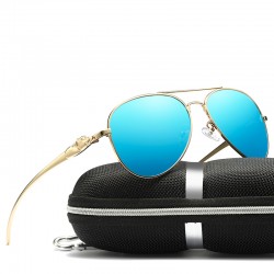 Leopard Head Shape Glasses Legs Men's HD Polarized Sunglasses UV Protection Youth Best Travel Driving Colorful Eyeglasses Shades