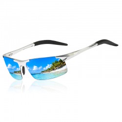 Aluminium Magnesium HD Polarized Anti UV400 Men Fishing Sunglasses Sports Special-shaped Glasses Dust-Proof Colorful Eyewear