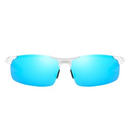 Aluminium Magnesium HD Polarized Anti UV400 Men Fishing Sunglasses Sports Special-shaped Glasses Dust-Proof Colorful Eyewear