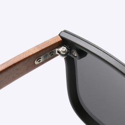 One Piece Lens Wood Leg PC Frame UV400 Protection Men Sunglasses Popular HD Polarized Sunglasses Glasses Goggle Cool Shades