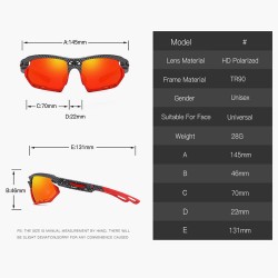 Men Women Irregular Shape Lenses Unisex HD Polarized Sports Sunglasses Fishing Cycling Driving Eyeglasses