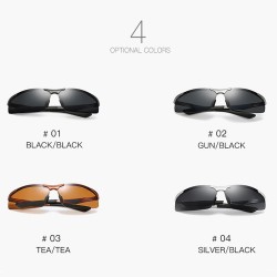 100% UV Protection Aluminum Magnesium Men HD Polarized Sunglasses Popular Handsome Cycling Fishing Sports Driving Glasses Shades