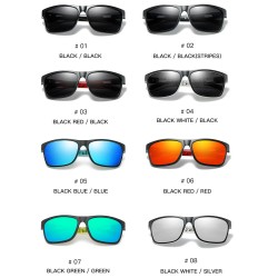 Unisex Colorful Glasses Legs Anti-UV HD Polarized Sunglasses Youth Best Fishing Running Sports Sunglasses PC Frame Resin Lens