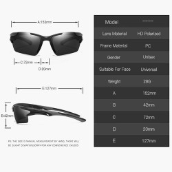 100% UV Protection Unisex HD Polarized Sunglasses Men Women Popular Riding Fishing Driving Eyeglasses Dust-proof Sports Glasses