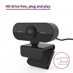 1080p HD Webcam with Mic 30FPS Full USB Web camera for Computer PC Laptop Desktop Conference Study Video Calling Live Streaming