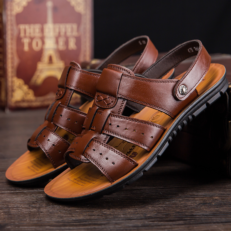 Fashion Leather Men's Sandals